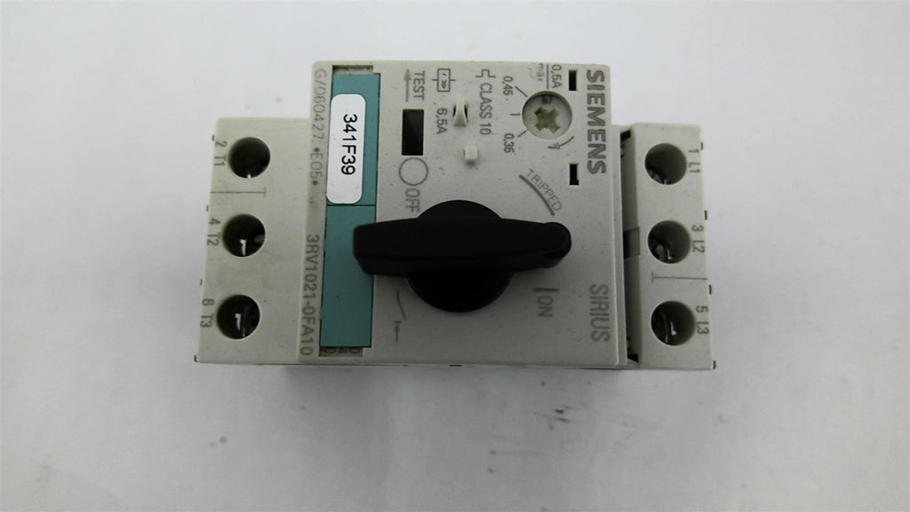 Siemens 3RV1021-0FA10 0.5 A Circuit Breaker