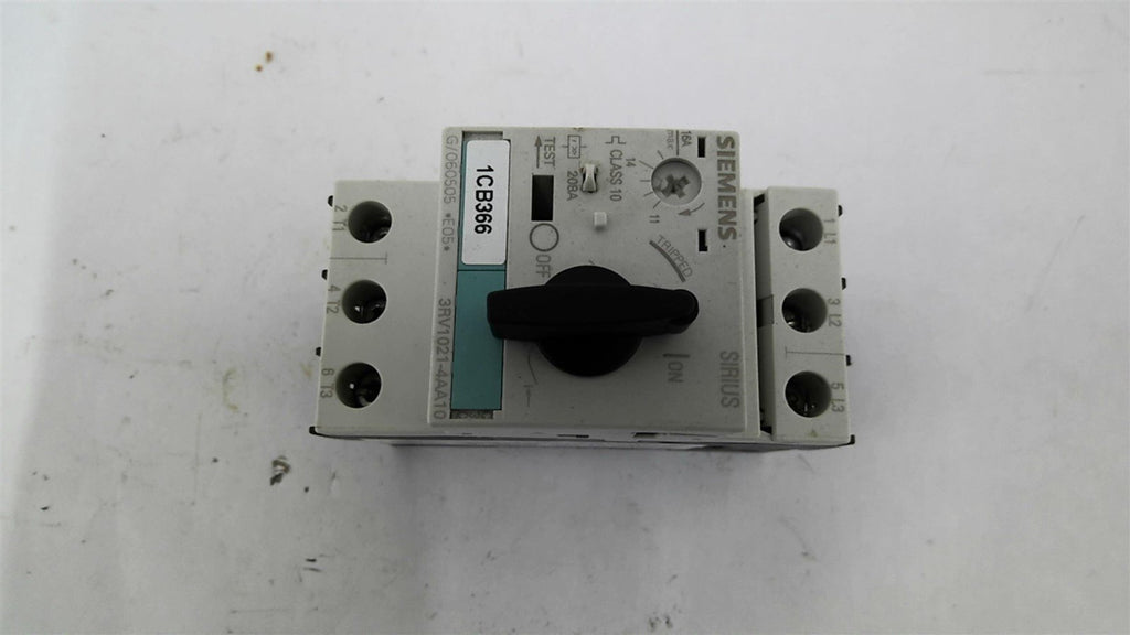 Siemens 3RV1021-4AA10 Circuit Breaker 16 Amp