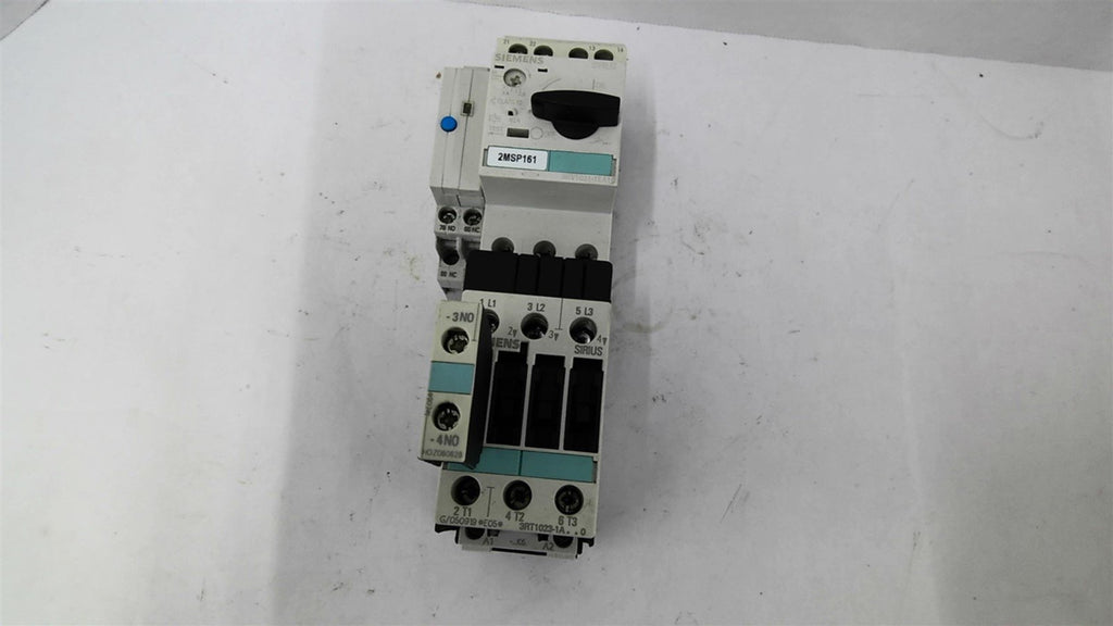 Siemens 3RV1021-1EA10 Circuit Breaker 4 Amp with Contactor