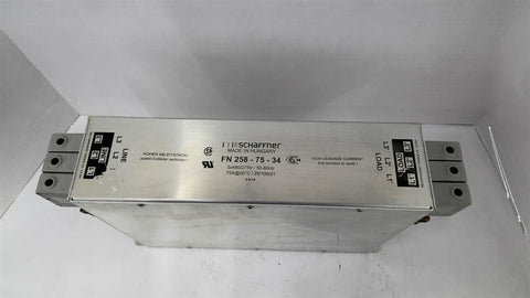 Schaffner FN258-75-34 Power Line Filter 3x480/275V/50-60 HZ