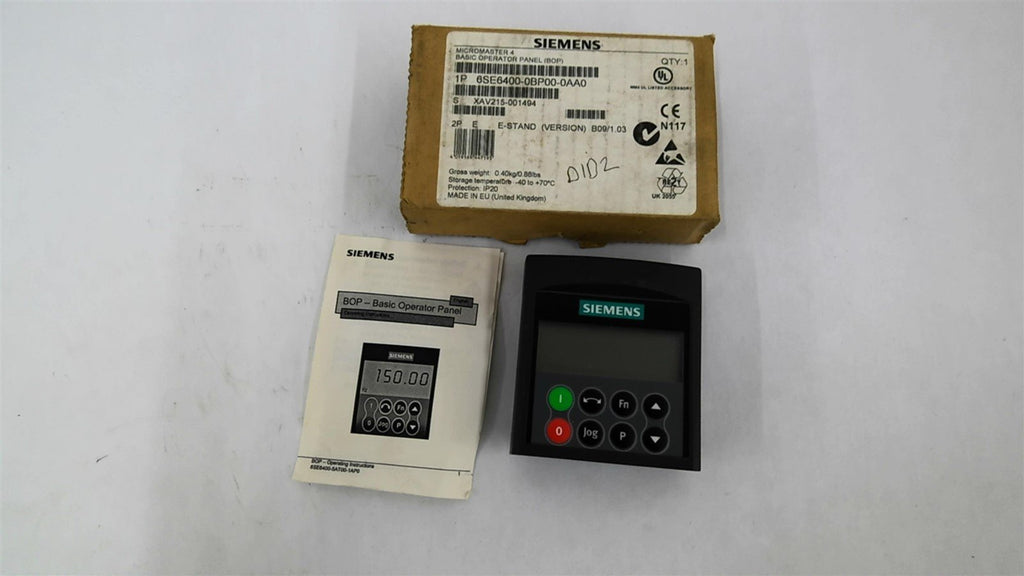 Siemens 6SE6400-0BP00-0AA0 MicroMaster 4 Basic Operator Panel