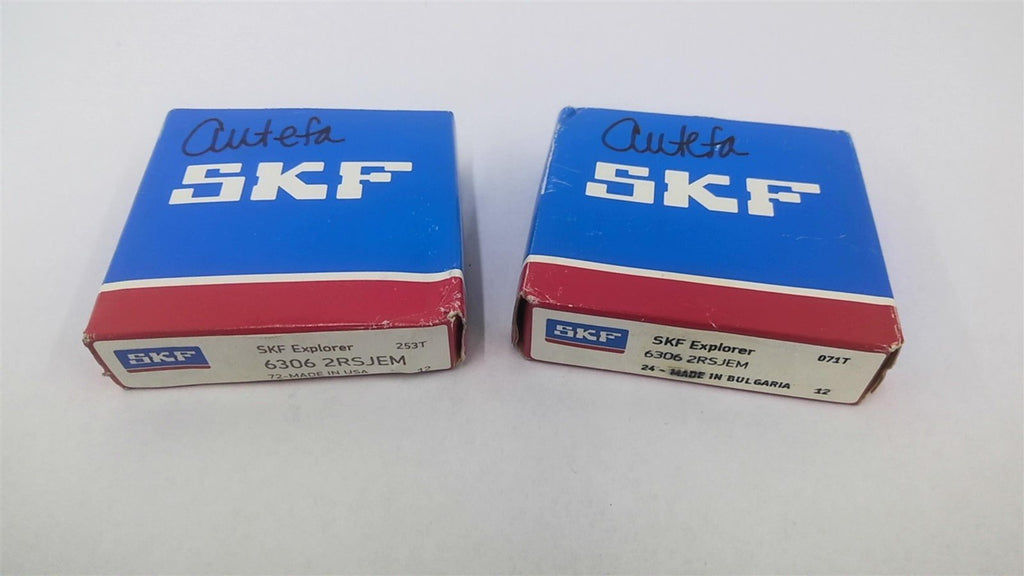 SKF Explorer 6306 2RSJEM Lot Of 2