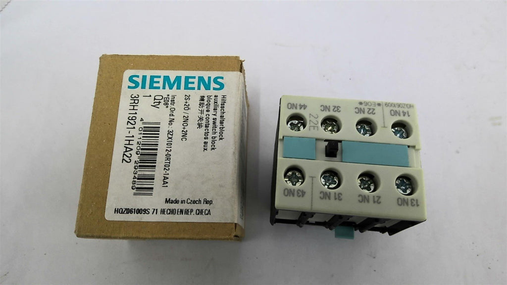 Siemens 3RH121-1HA22Auxiliary Switch Block