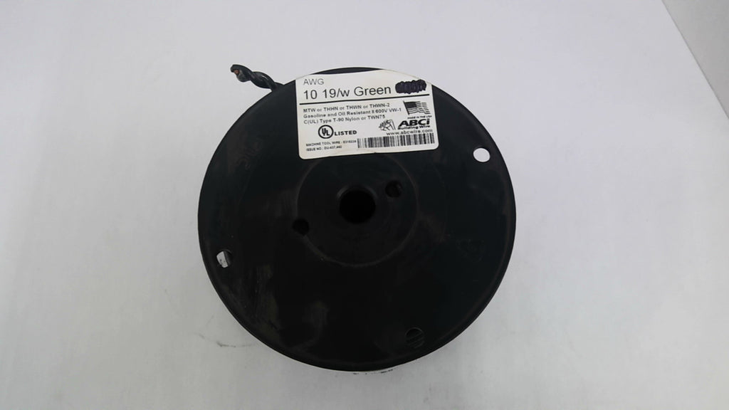 ABCi 10 Awg 19/w Green Machine Tool wire