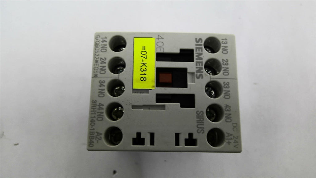 Siemens 3RH1140-1BB40 Contactor 10 amp 600 volts