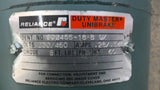 Reliance P56H3441U-SX 3/4Hp Gear Brake Motor 208-230/460 30:1 Ratio 1800 Rpm