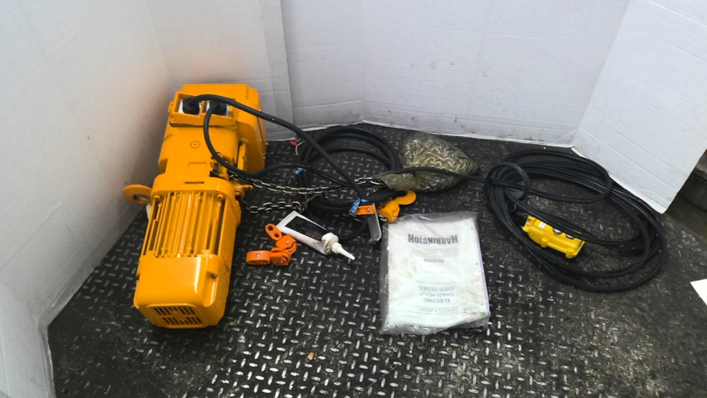 Harrington IC-BN 1/2 Ton Single Phase Chain Hoist 115/230V .45Kw