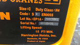 Harrington IC-BN 1/2 Ton Single Phase Chain Hoist 115/230V .45Kw