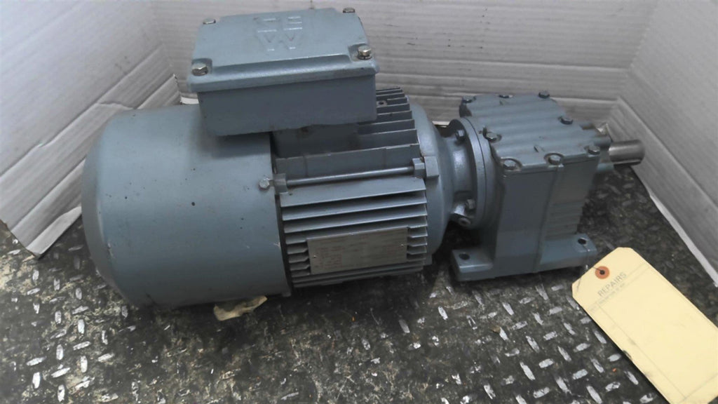 Sew-Eurodrive R27DT90L4/BMG 1.5 KW Gear Brake Motor 266/460 Volts