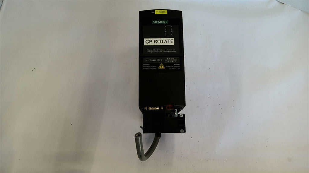 Siemens Micromaster 420 6SE6420-2UD17-5AA1 Invert Drive 0.75 KW
