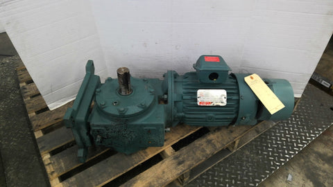 Reliance B77S5003M-XL 3Hp AC Gear Brake Motor 1800Rpm 4P 182TCZ 230/460V 20:1