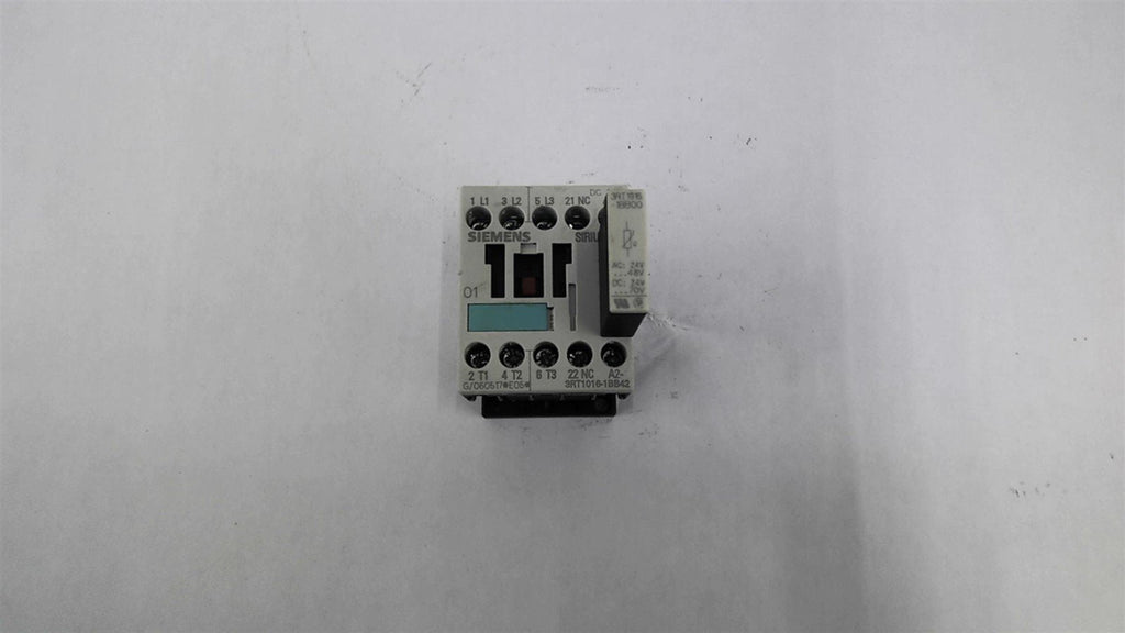 Siemens 3RT1016-1BB42 Contactor 460 Volt 5 Hp W/ 3RT1916-1BB00 Surge Suppressor