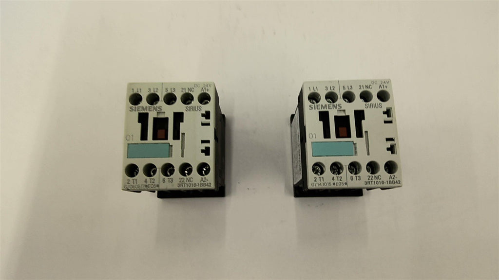 Siemens 3RT1016-1BB42 Contactor 460 Volt 5 HP Lot of 2