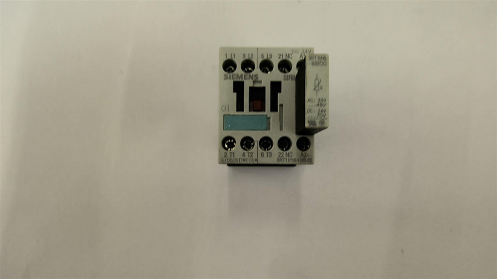 Siemens 3RT1016-1BB42 Contactor 460 V at 5 HP W/ 3RT1916 Surge Suppressor
