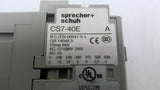 Sprecher+Schuh CS7-40E Contactor 25 Amp 3 Phase 600 Volts