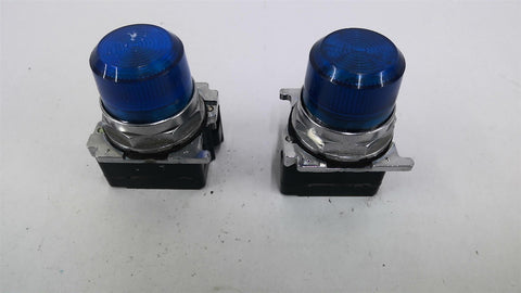 Cutler-Hammer 10250T Blue Light Lot Of 2