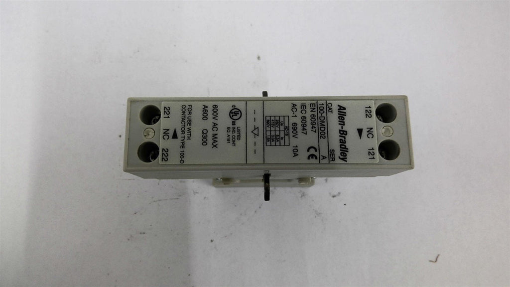 Allen-Bradley 100-DMD02 Ser A Safety Interlock Switch 10 Amp 600 VAC