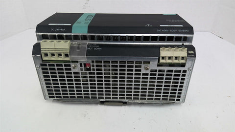 Siemens 6EP1 437-3BA00 Power Supply 40A 3 Phase