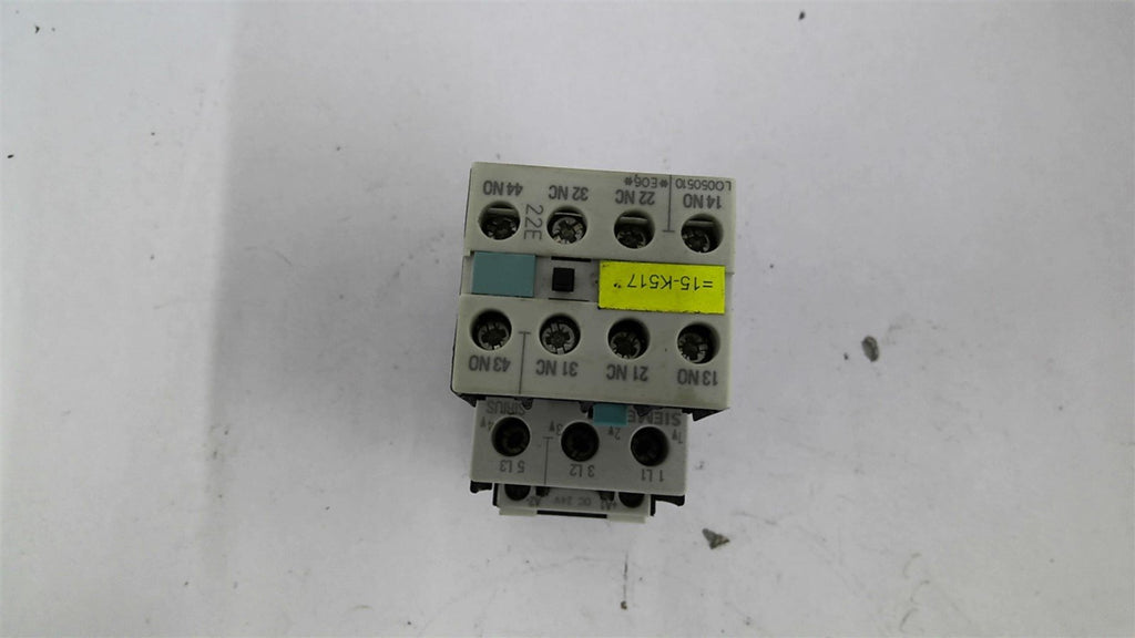 Siemens 3RT1025-1B..0 Contactor 3RH1921-1HA22 460 volt 10 HP