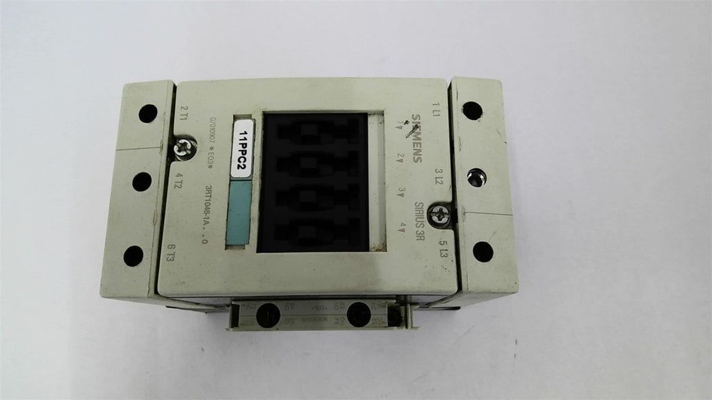 Siemens 3RT1046-A..0 Contactor 460 V 76 HP with 3RH1921-1EA11