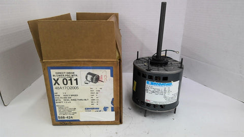 Marathon X011 1/3Hp AC Motor 1625Rpm Single Phase 48Y 208-230V Open 60Hz