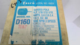 Fasco D160 AC shaded Pole Motor1/10 1/12 1/15 HP 1050Rpm 115V Open 60Hz