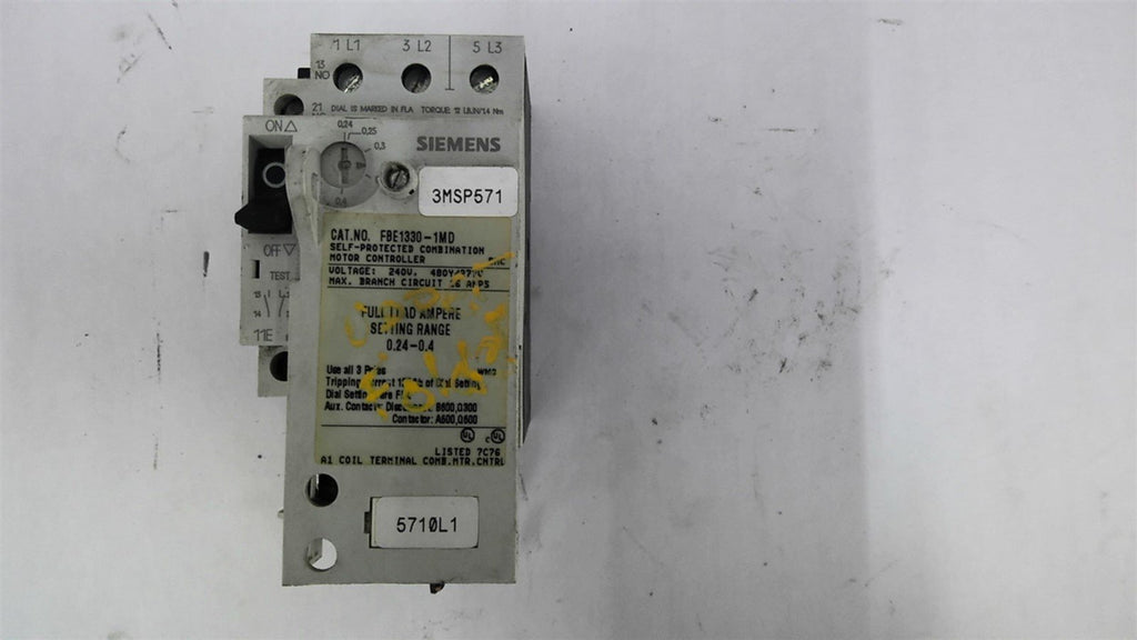 Siemens FBE1330-1MD Motor Control