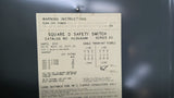 Square D HU364AWK Safety Switch 200 Amp 600 Volts