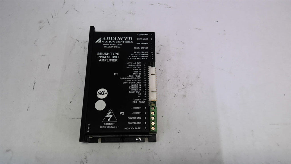 Advanced Motion Controls C25A1B Brush Type Pwm Servo Motor Amplifier