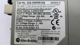Allen-Bradley 22A-D6P0N104 PowerFlex 3 HP AC Drive 460 Volt 0-240 HZ