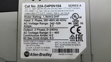 Allen-Bradley 22A-D4P0N104 PowerFlex Drive 2 Hp AC Drive 460 Volts