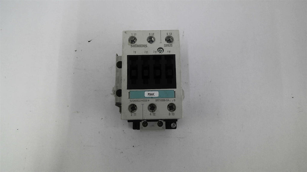 Siemens 3RT1036-1AK60 Contactor 120 Volt Coil