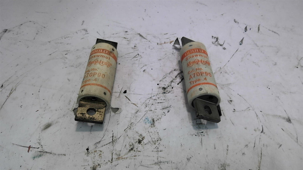 Gould Shawmut Amp-Trap A70P90 Type 4 90 Amp Lot of 2