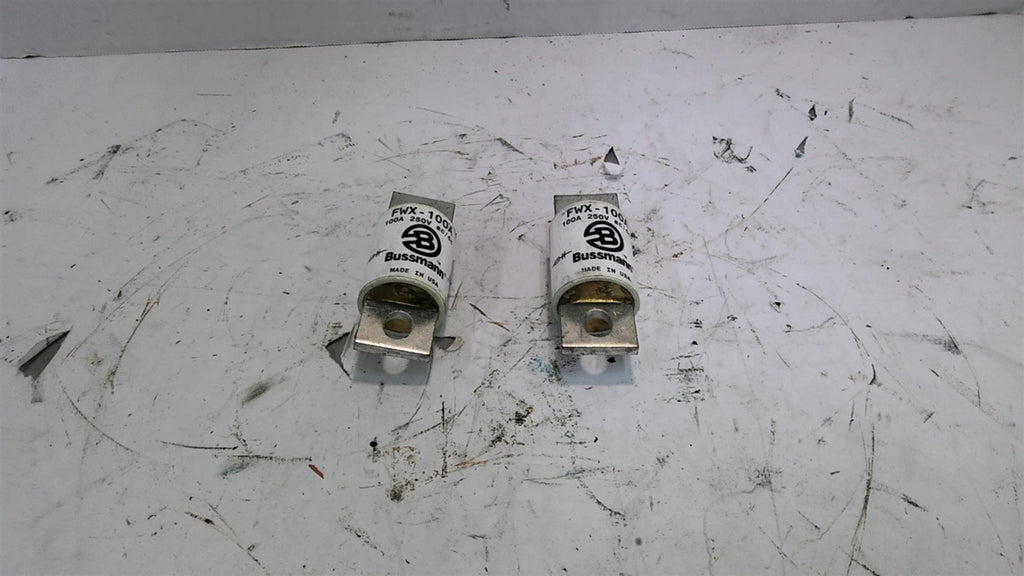 Bussman FWX-100A 250 V AC/DC 100Amp Fuses Lot of 2