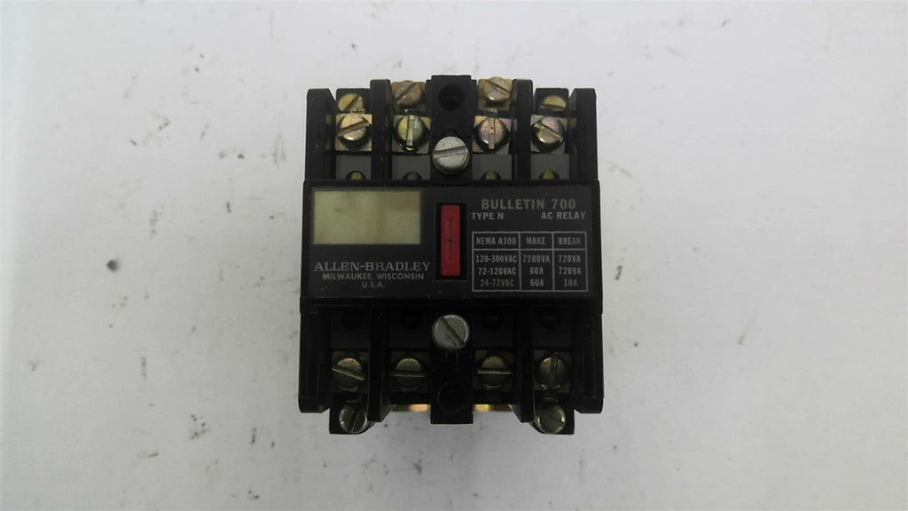 Allen-Bradley 700-N4001 AC Relay 120 VAC 60 Amp