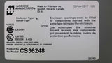 Hammond Manufacturing CS36248 Enclosure Backplate Included 36x24x8