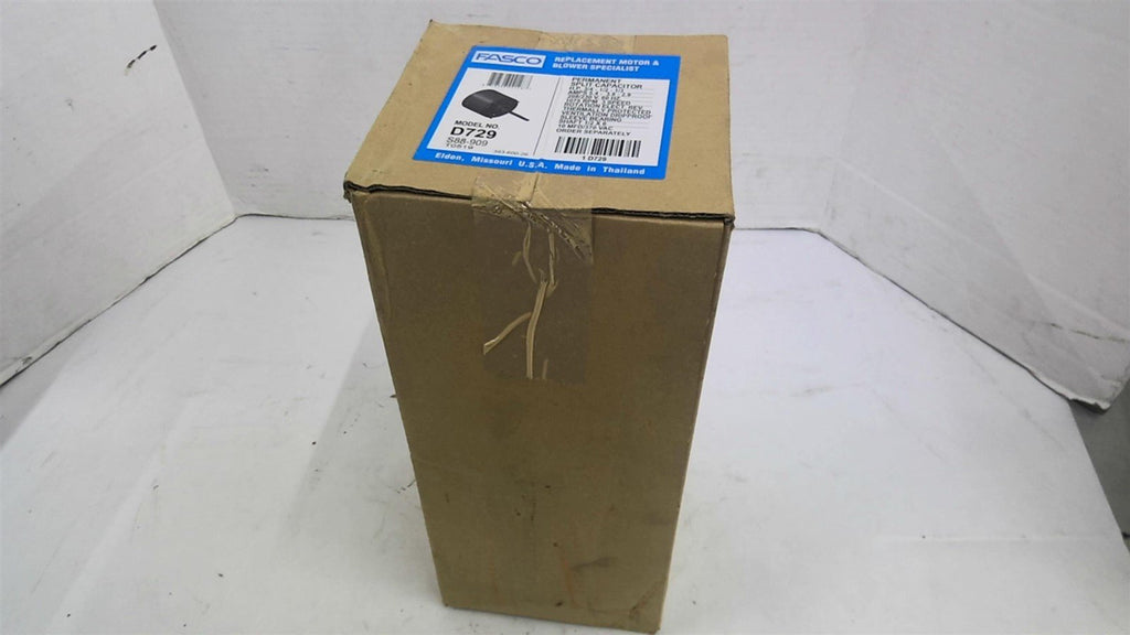Fasco D729 3/4-1/2-1/3hp AC Motor 1200rpm 6p Single Phase 208/230v 60hz