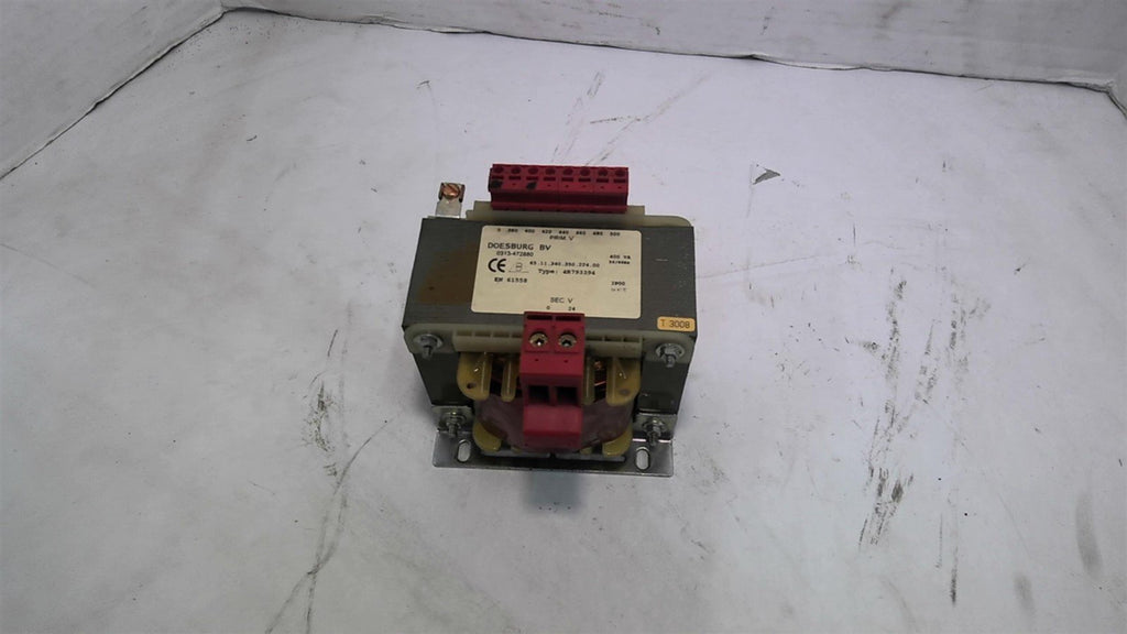 Doesburg BV 4R793394 Transformer 400 VA 460 V Pri 24 SEC V