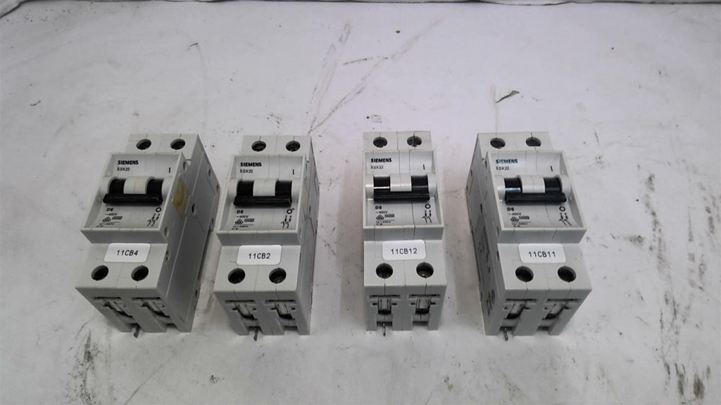 Siemens 5 SX22 Circuit Breaker 480 Volts Lot of 4