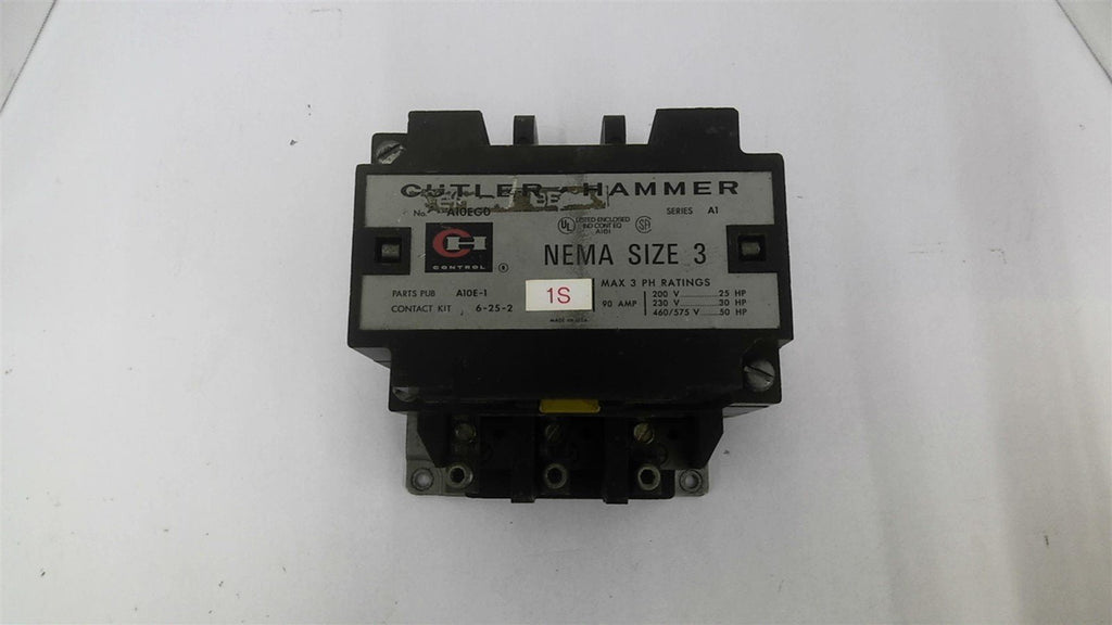 Cutler-Hammer A10EG0 Nema Size 3 Starter 460 V 50 HP