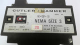 Cutler-Hammer A10EN0 NEMA Size 3 Contactor