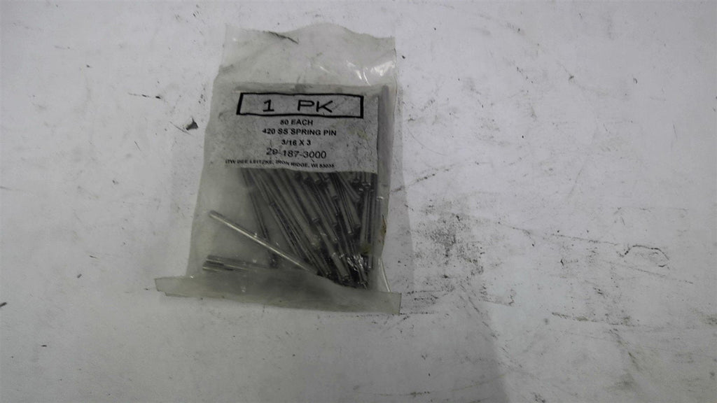 SS Spring Pin 3/16x3 50 Count