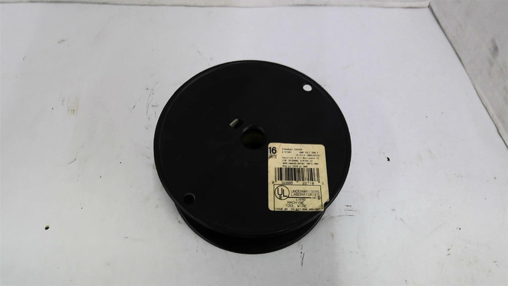 Machine Tool Wire 16 White Stranded Copper 600 Volts