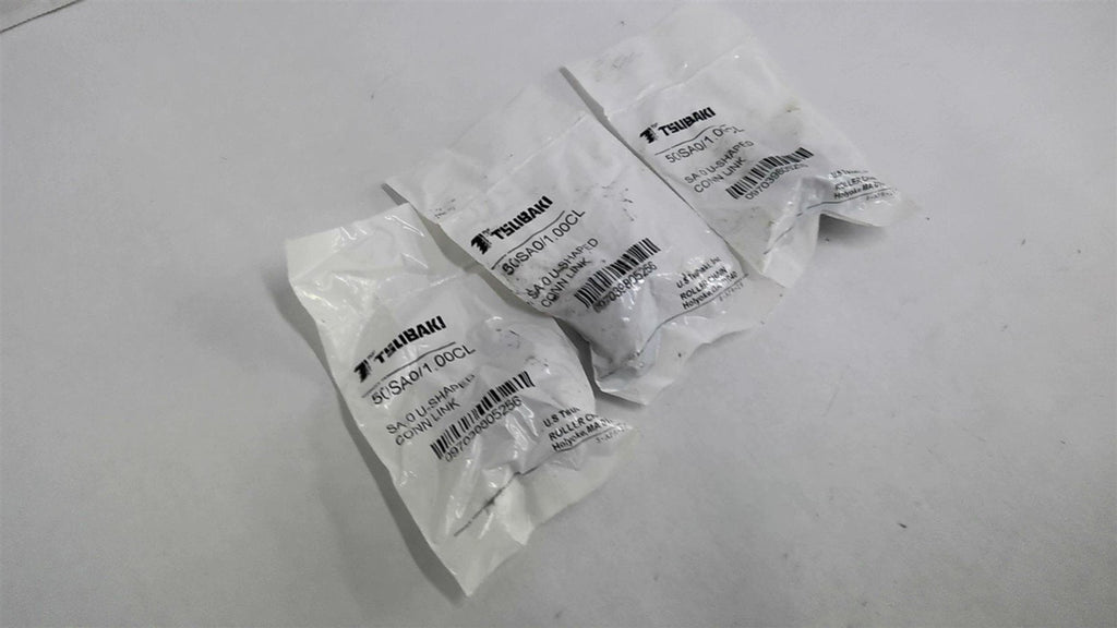 Tsubaki 50SA0/1.00CL U-Shaped Connecting Link Lots of 3
