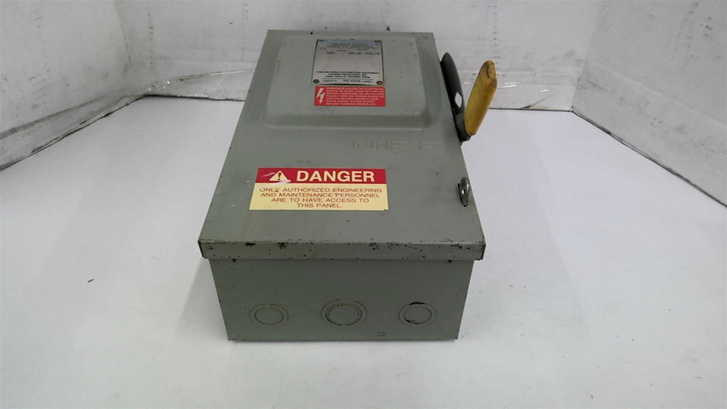 Crouse-Hinds HH361 Fusible Disconnect 240-600v 30amps