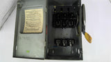 Crouse-Hinds HH361 Fusible Disconnect 240-600v 30amps