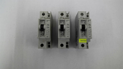 Siemens 5SX2 C4 Single Pole Circuit Breaker Lot Of 3