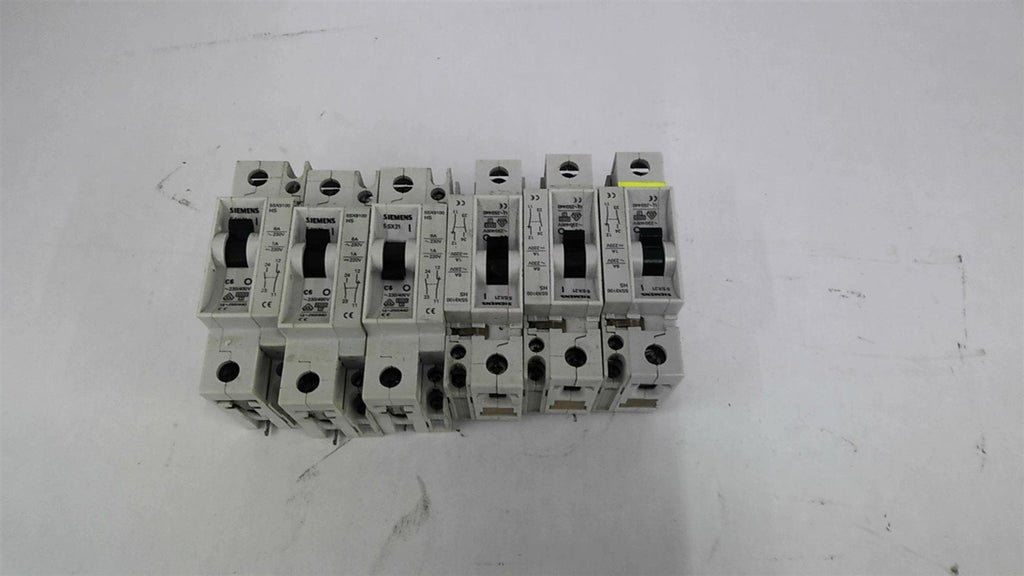 Siemens 5SX21 C6 Circuit Breaker Lot Of 6