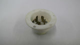 Nylon Nema L16-20 Flanged Receptacle 480 Volt 20 Amp