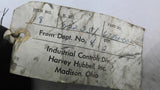 Harvey Hubbell 67890 002 Coil 230 250VDC